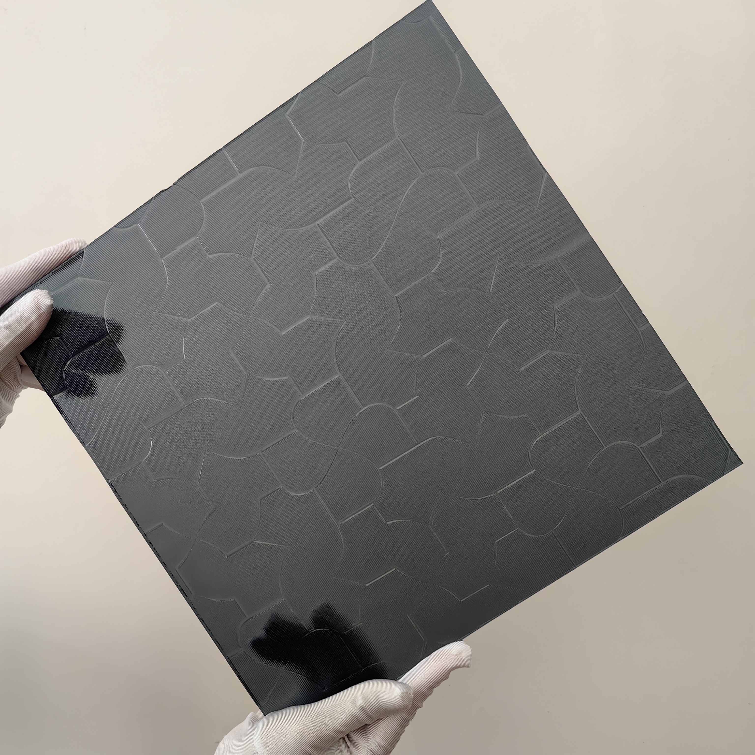 Grey Karatachi Patterned Glass