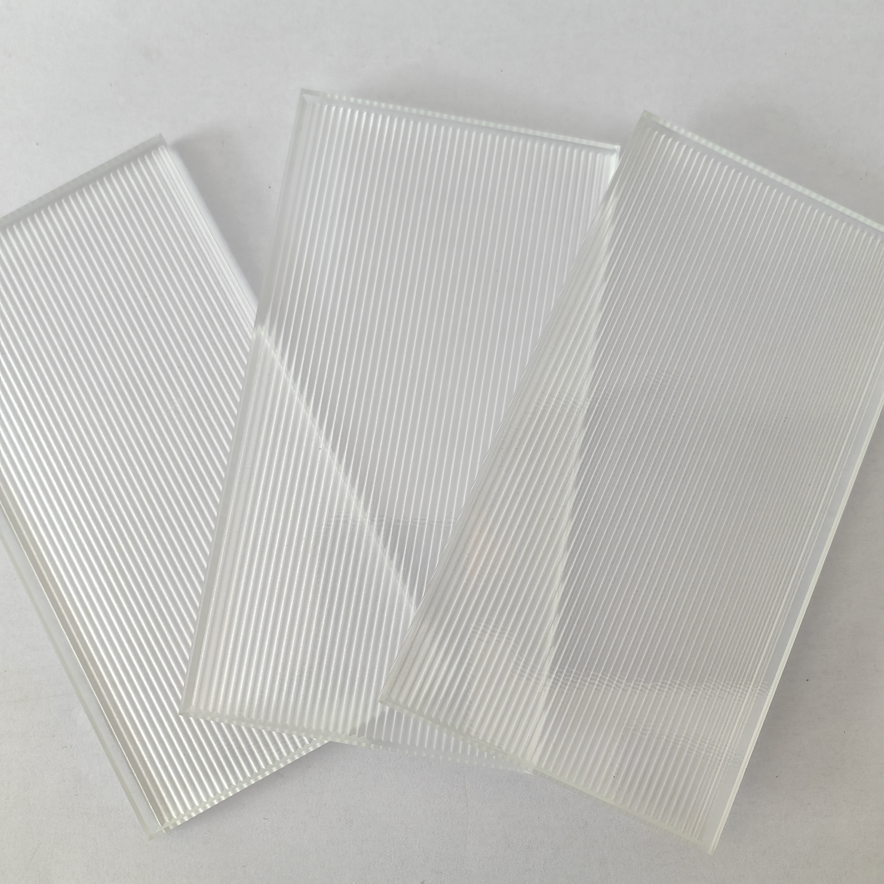 Acid Etched Flutelite Pattern Glass