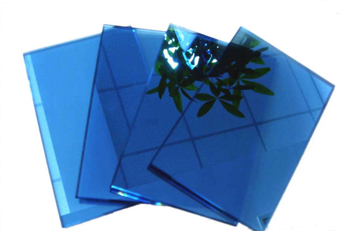 Dark Blue Reflective Glass